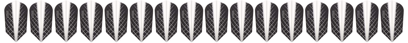Harrows 5 x Sets Quantum Clear Dart Flights Slim w/GRA Outchart