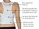 Geradehalter mit Rückenstützgürtel, der Haltungstrainer für Damen und Herren, mit temperaturausgleichendem Material