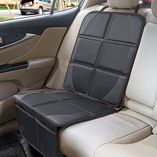 Protector de Asiento de Coche Antideslizante con Organizador Bolsillos para los Asientos de Coche de Bebé (1 Pcs)