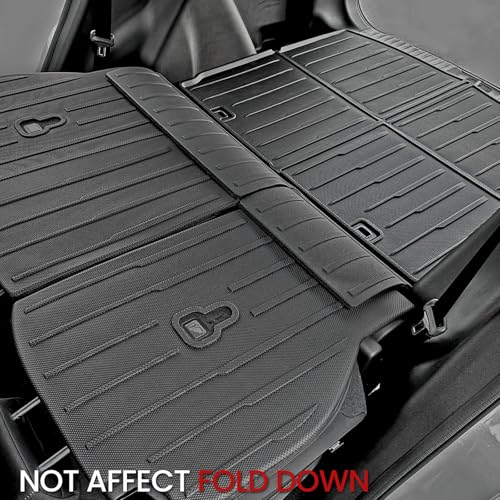 Image of Cargo Liner Backrest Mats for Honda CRV 2026 2025 2024 2023 Car Mat Accessories, All Weather TPE Trunk Cargo Liner SeatBack Mat for CR-V Gas Hybrid(Backrest Mats+Trunk Mat)