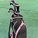 Andux 4 Pack Long Neck Golf Hybrid Club Head Covers Dial No. Tag CTMT-01 Black/Pink
