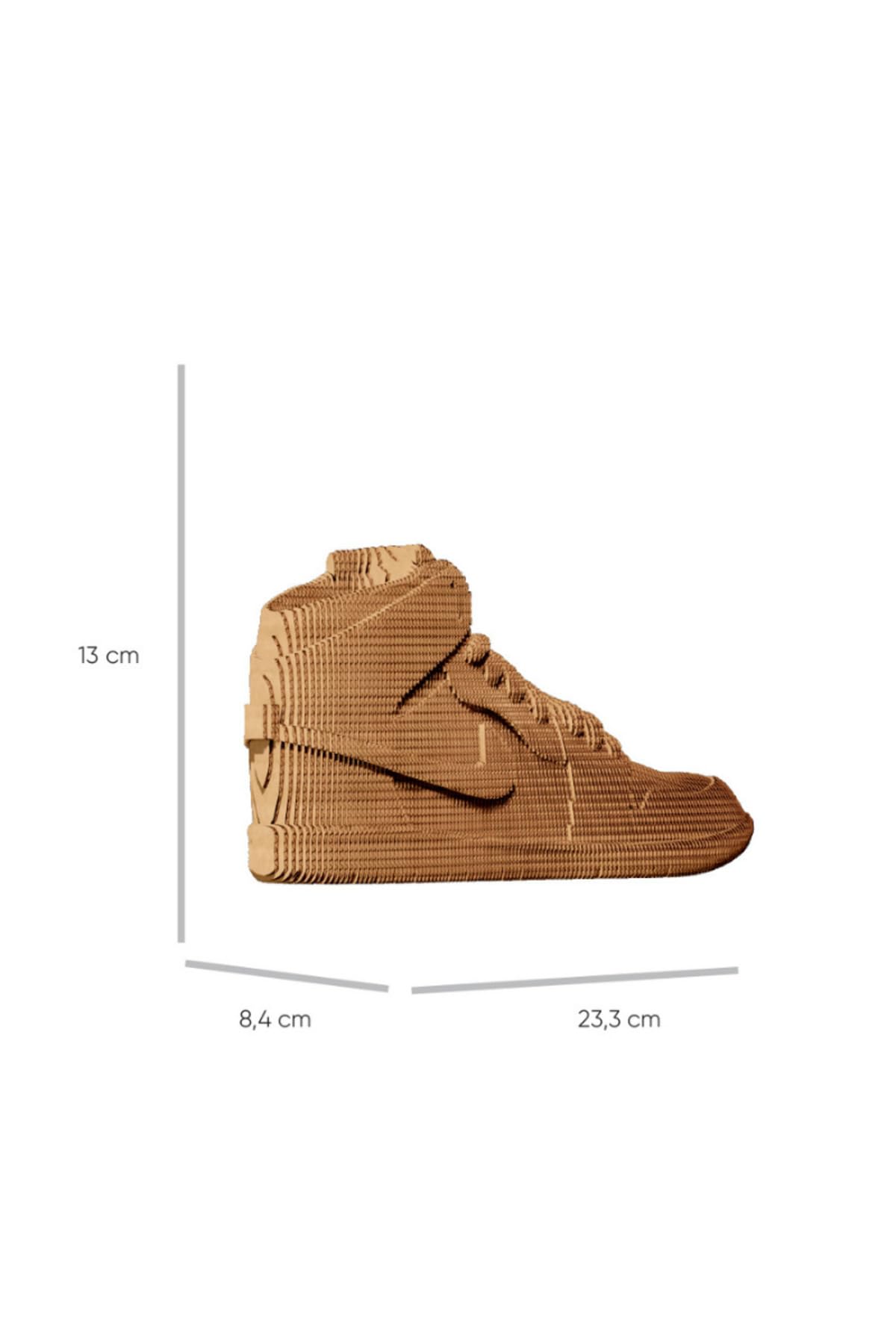 Zapatilla de puzle 3D de cartón reciclado