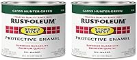 Vista 29 de Rust-Oleum 7770502-2PK - Pintura anti-óxido para aplicación con brocha, cuarto de galón, almendra brillante, (paquete de 2)