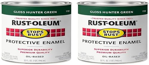 Vista 29 de Rust-Oleum 7792502 Stops Rust Pintura con Brocha, Cuarto de Galón, Blanco Brillante, (Paquete de 1)