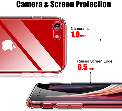 Image of REALCASE iPhone SE 2020 Case /iPhone SE 2022 Case, Crystal Clear Transparent TPU Bumper Back Cover Case for iPhone SE 2020 / iPhone SE 2022 / iPhone 7 / iPhone 8