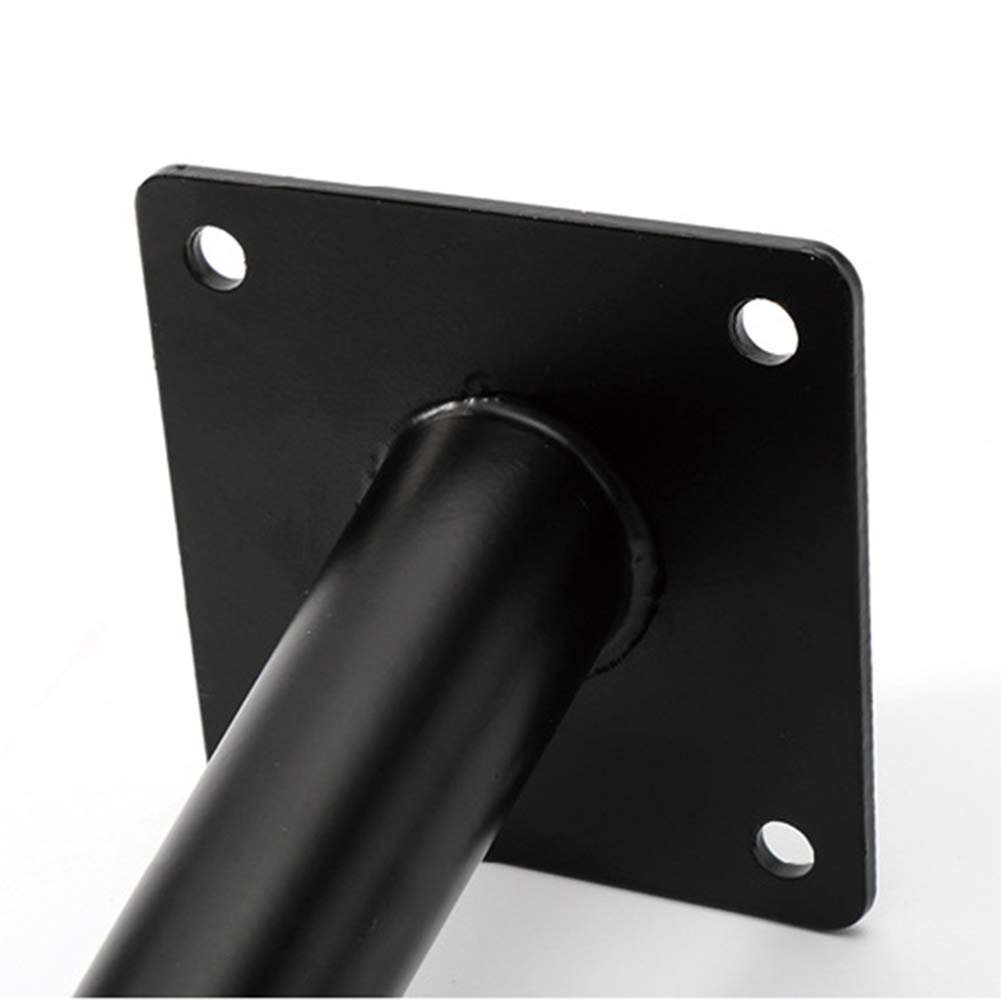 Furniture legs Mobiliario Moderno Minimalista Negro Patas x4, otomano sofá Mesa de café pies de Metal, Protector de Fieltro, 20 cm de Altura