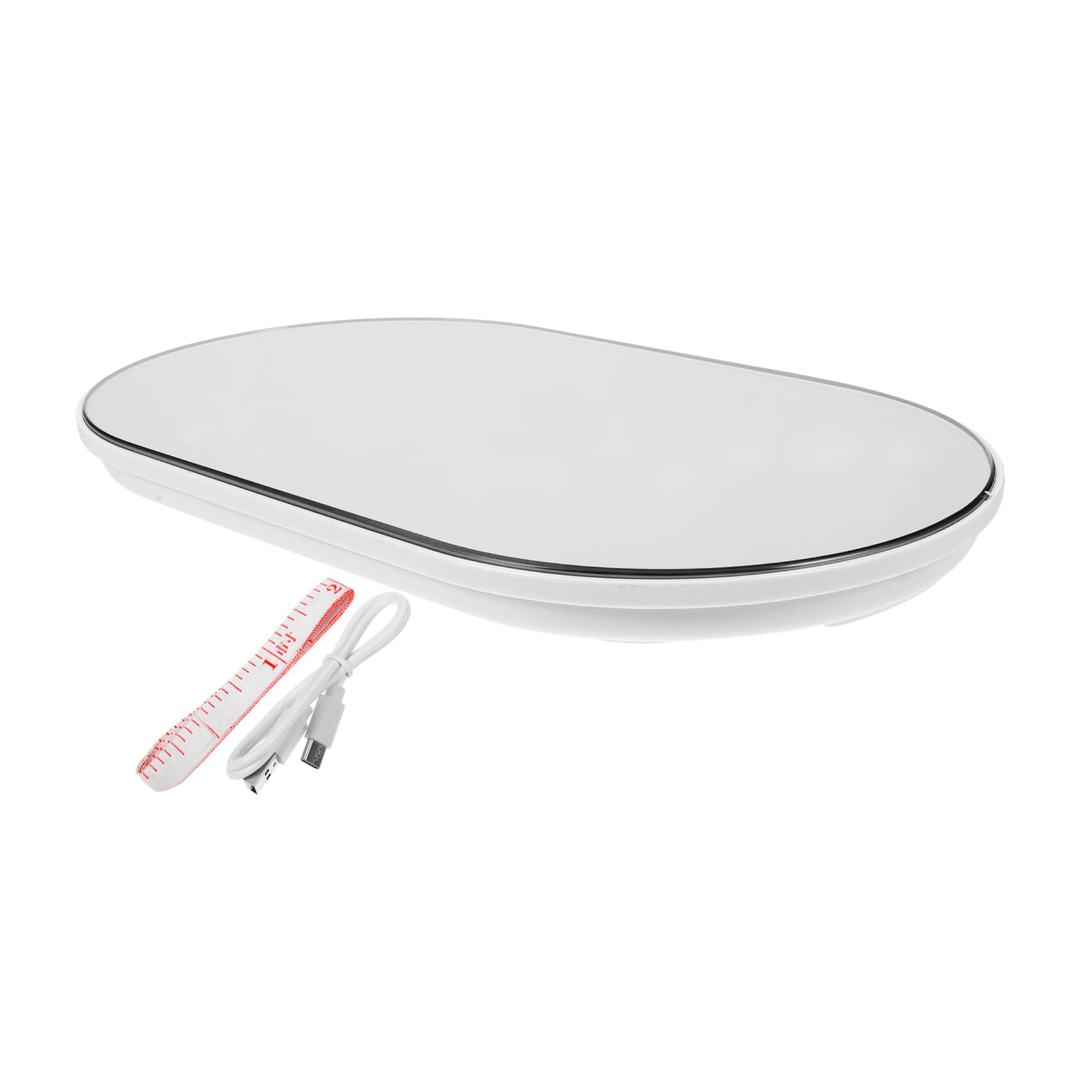 Báscula Digital Para Personas Portátil 26x15 Cm Recargable Báscula De Viaje Electrónica Para Pesar Grasa Corporal y Peso Corporal Uso Doméstico Femenina