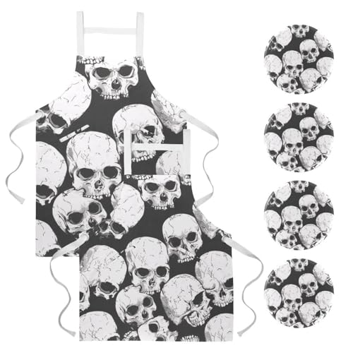 Tablier de serveuse anti-tache avec broches pour bistrot