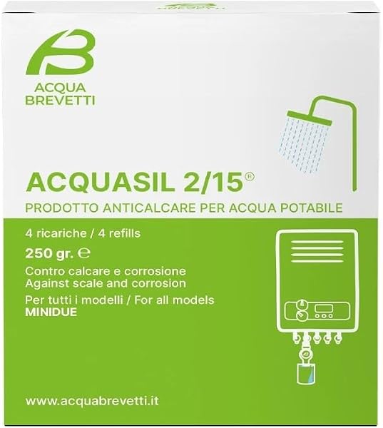 Acqua SIL 2/15 PC100 Ricariche MiniDOS | Anticalcare e Anticorrosione per Acqua Potabile | Protezione Caldaie, Tubazioni e Impianti (1 Confezione da 4x250g) - 2