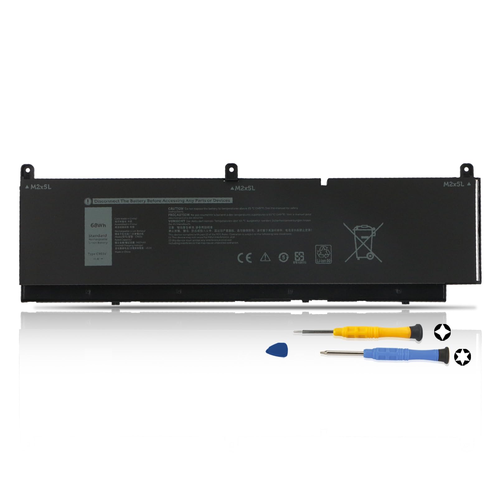 68Wh C903V Batteria per Dell Precision 7550 7560 7750 7760 Mobile