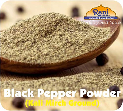 Rani Black Pepper Fine Powder 80 Mesh 3oz (85g) PET Jar ~ All Natural | Vegan | Gluten Friendly | NON-GMO | Kosher | Product of Vietnam