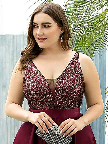 Robe de soirée à paillettes grande taille pour sublimer les courbes - 5