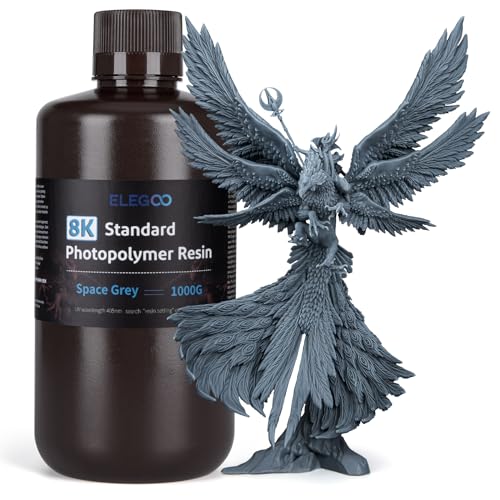 ELEGOO 8K Standard 3D Printer Resin Space Grey 1000g for 8K/12K/14K/16K