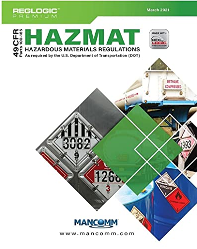 Hazmat 49 CFR Parts 100-185 Oct21 (Spiral Bound) 1663800596 Book Cover