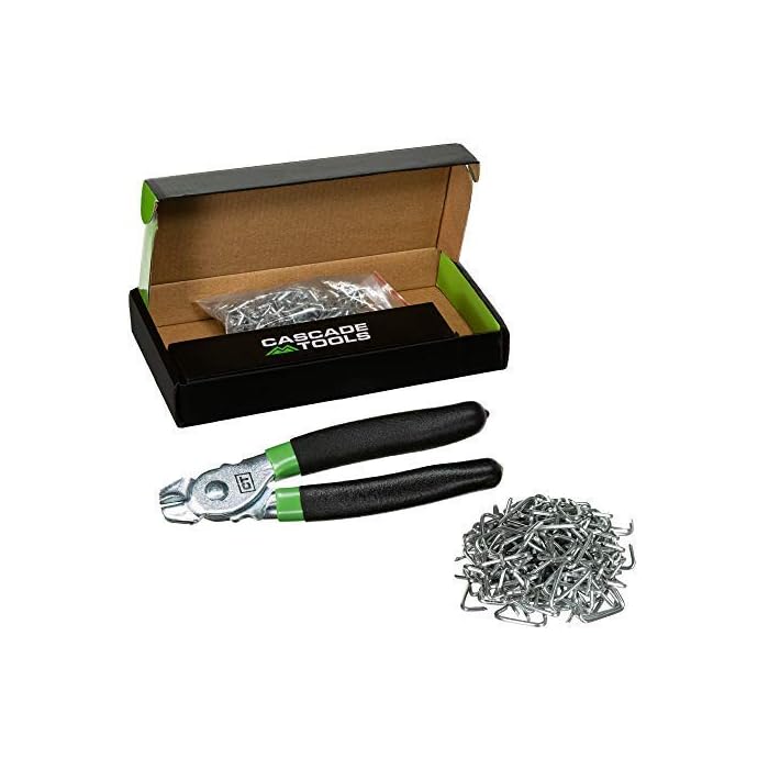 Buy Hog Ring Pliers Kit (200 Pack of Galvanized Steel Hog Rings