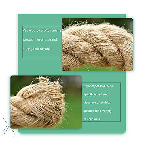 yjyxzy Naturalny sznurek jutowy mocny naturalny sznurek sznurek jutowy sznurek mocna naturalna lina żeglarska sznurek na zdjęcia, prezenty, projekty rzemieślnicze DIY, morski uniwersalny sznurek sizalowy lina