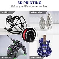 GEEETECH 3D Filament PETG 1,75 mm 1 kg für 3D Drucker, Maßgenauigkeit +/- 0,02 mm, rot – Ansicht 5