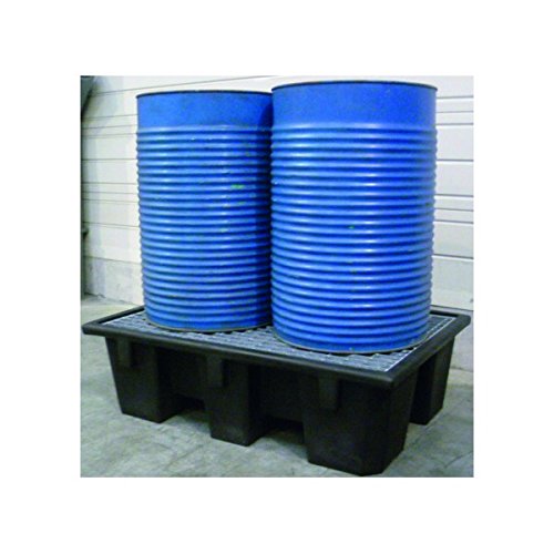 TOPCAR BAC DE Retention POLYETHYLENES RECYCLES Noir .240L 130 X 90 X 39 CM - CAILLEBOTTIS Acier
