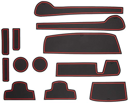 KINMEI(キンメイ) ホンダ N BOX 赤 専用設計 インテリア ドアポケット マット ドリンクホルダー 滑り止め ノンスリップ 収納スペース保護 HONDA エヌ ボックスoxr