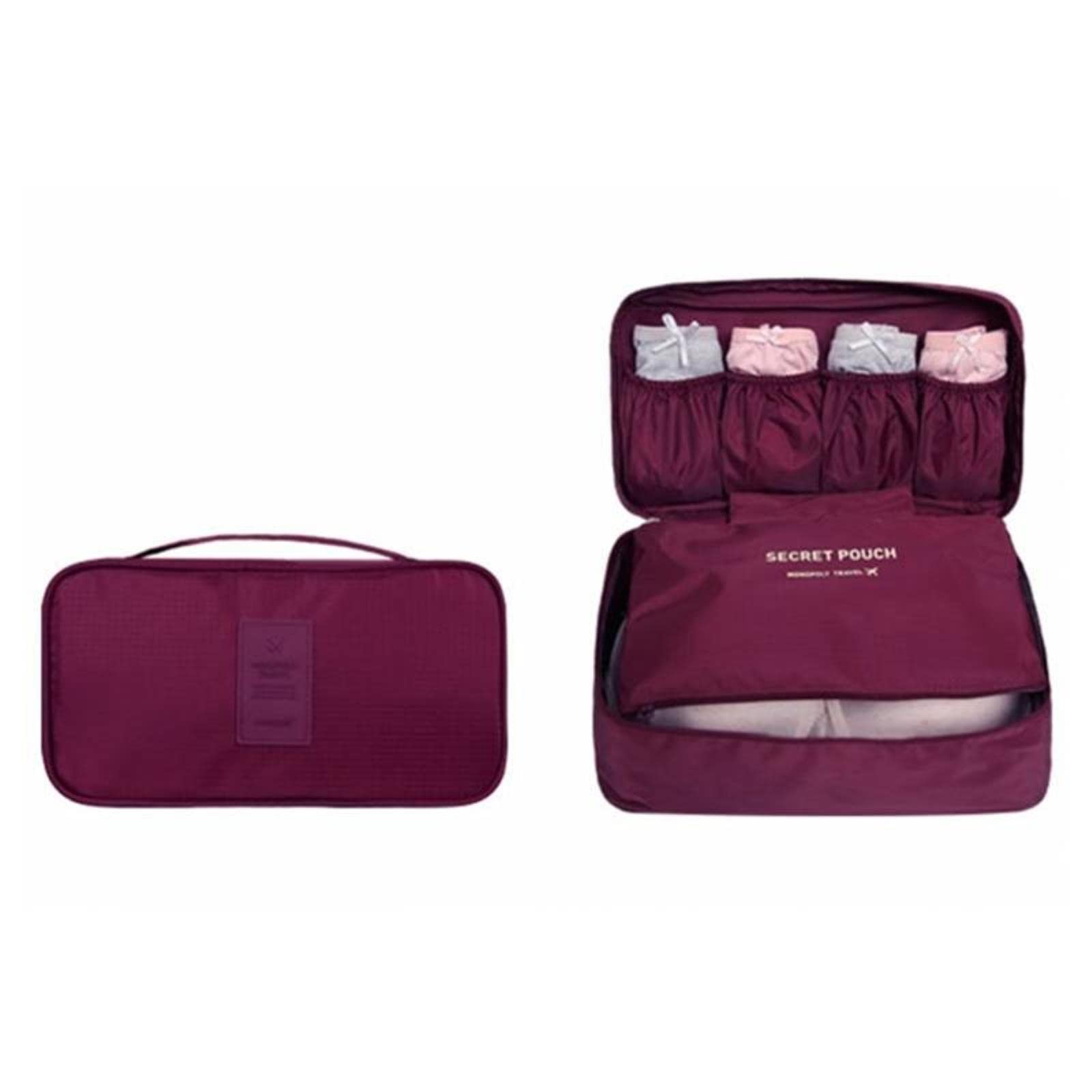 1 Pezzo Borse per Cosmetici Biancheria Intima Borsa per Reggiseno da Viaggio Organizzatore per valigie Organizzatore per Bagagli per Lingerie Borse Organizer per Trucco-Azzurro Piccolo A