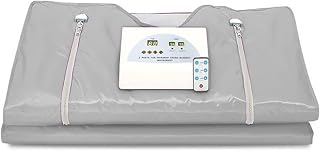 Bastufilt, Fjärrinfraröd Bastufilt med Dubbelzonsuppvärmning, Fjärrinfraröd Bastufilt med Dragkedja för Detoxterapi, Home Spa Detox-maskin för Avkoppling och Allmän Välbefinnande