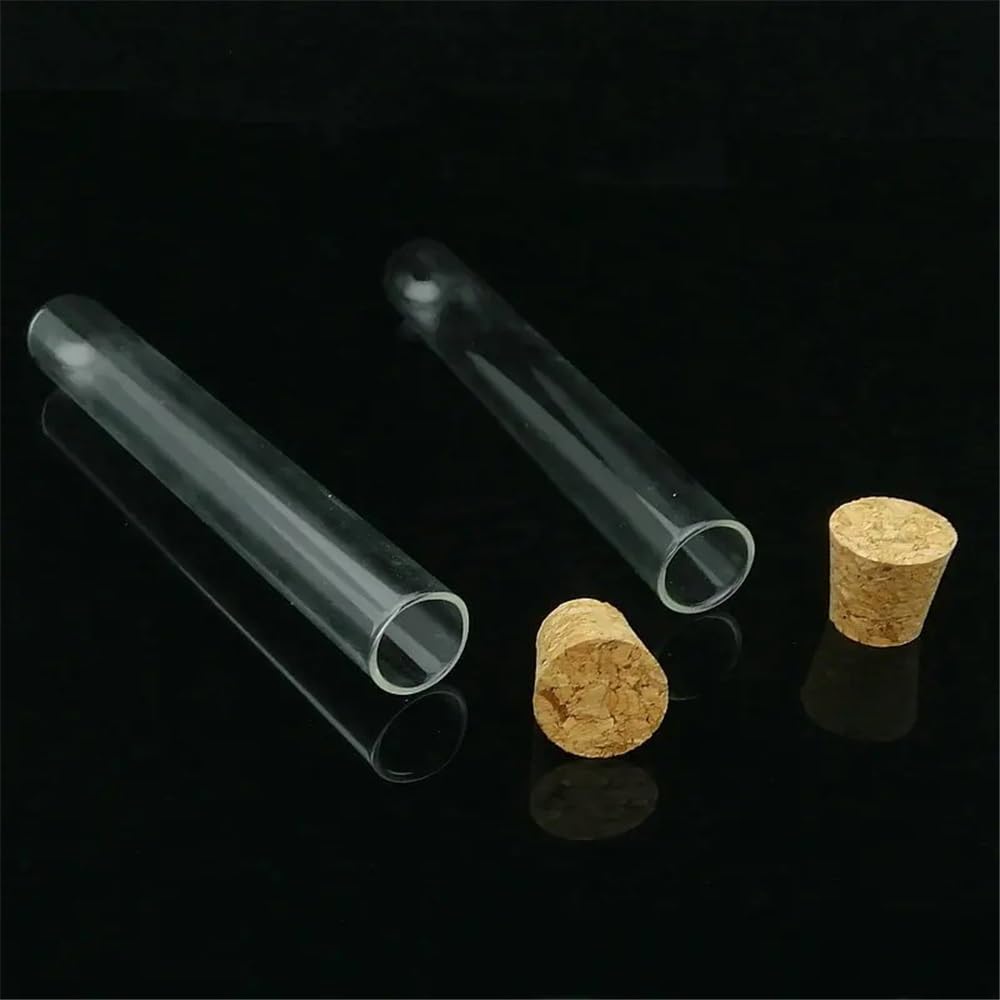 probówki z przezroczystego szkła, Probówki szklane z korkami 20x150mm 40ml 10 szt