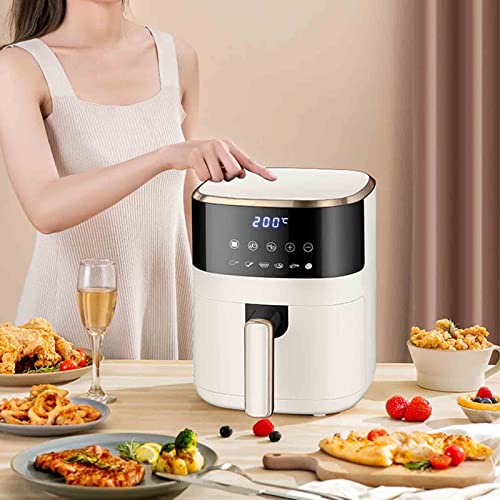4.5L Smart Touch Air Fritteuse Weiß Vollautomatische Große Kapazität Multifunktions Rauchfrei Fettarm Friteusen Home Frites Maschine Ziyu – Bild 4