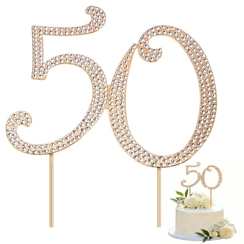Décoration gâteau 50e anniversaire pour sublimer une table de noces d'or