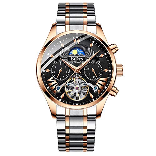 Image of Chronograph Men's Watch (Black Dial Silver Colored Strap)