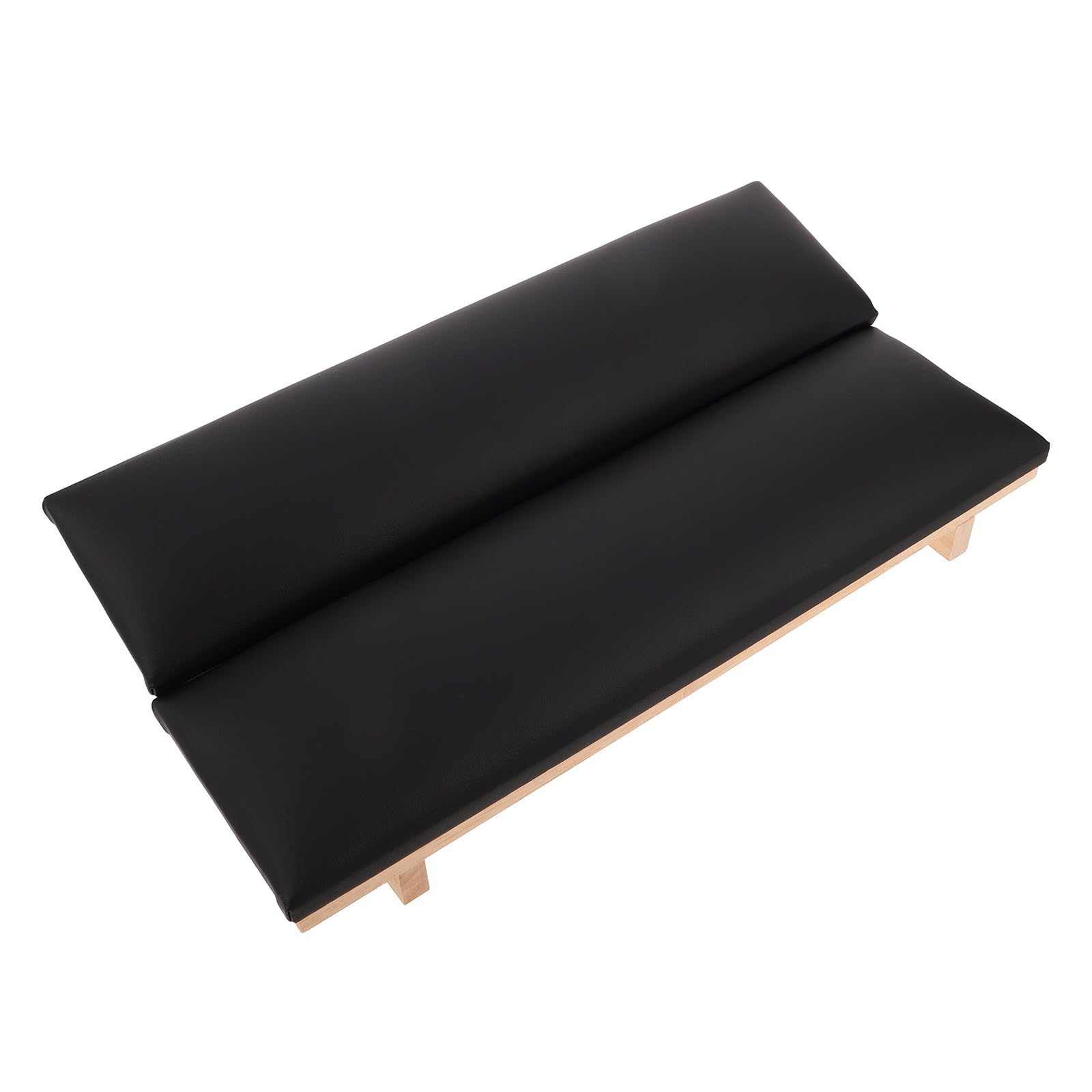 FRCOLOR Poggiamano per Unghie Cuscino per Unghie in Pu Nero, Cuscino Poggiabraccio per Manicure Supporto Ergonomico Inclinato, per Saloni di Nail Art e Clienti