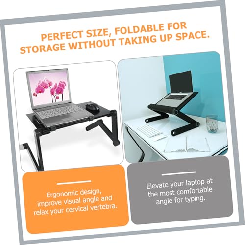Table d'étude pliante stable contre la surchauffe pc portable SECFOU - 4