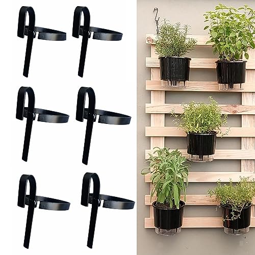 Kit 6 Suporte Vaso N3 Plantas Jardim Vertical 16cm Diametro