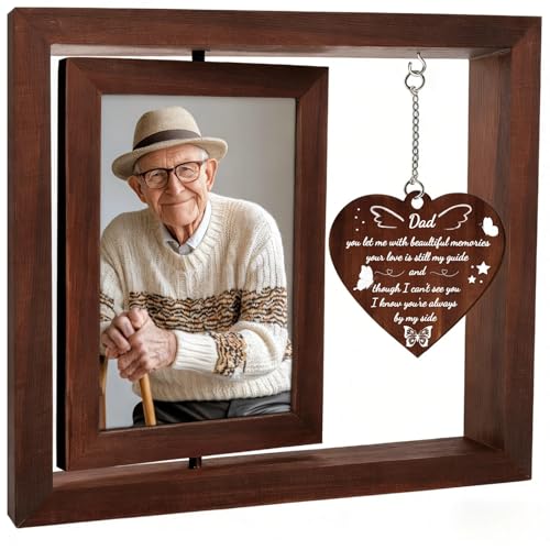 STELPAW Memorial Gifts for Loss of Dad, Sympathy Picture Frame, Sympathy Gifts for Loss of Father, Bereavement Remembrance Funeral Condolence Grief Gift, Fits 4x6 In Photo