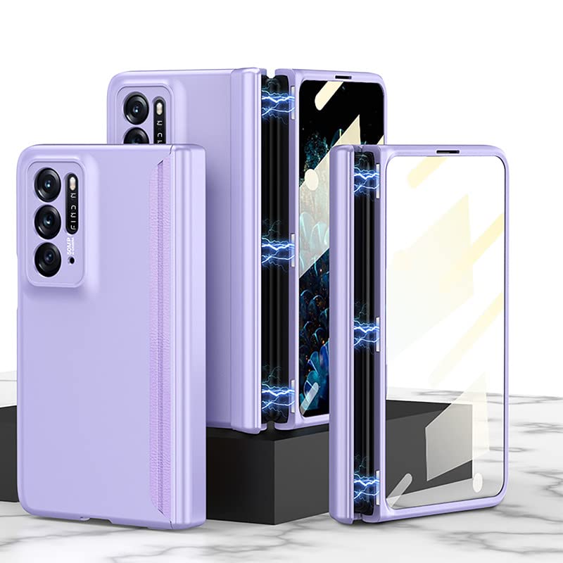 Hülle® ultratunt PC-fodral med skärmskydd för Oppo Find N (1)