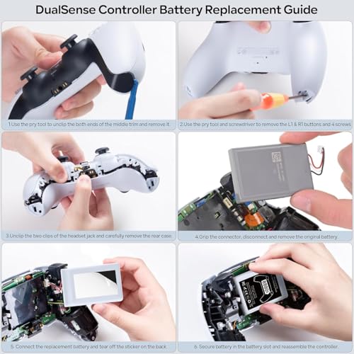 Image of New World Replacement Battery Pack for PS5 Controller, 8880mWh High Capacity, Rechargeable Li-ion Battery Pack for PS5 Controller - 1 pc