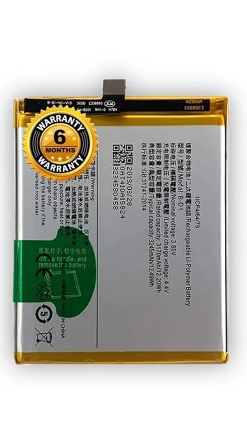 Image of Original B-D1 Battery for Vivo X20 X20A Battery with 6 Month Warranty**** (B286)