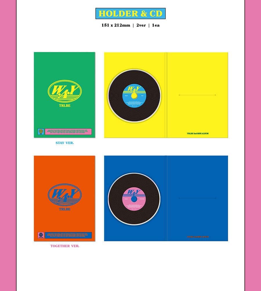 TRI.BE W.A.Y 2nd Mini Album ( STAY + TOGETHER - 2 Ver Set. ) K-POP SEALED