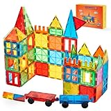 Gemmicc Magnetische Bausteine, Deluxe 136-teiliges Magnetspielzeug für Kinder, 3D Magnet-Puzzle &...