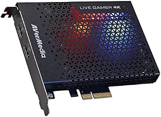 AVerMedia Live Gamer 4K GC573, PCIe Capture Card, Stream & Record 4K60 HDR10 with ultra-low latency on PS5, Xbox Series X/S, in OBS, TwitchTV - Black