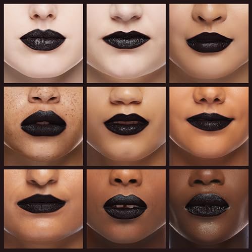 Oulac Metallic Black Lipstick For Halloween Costumes thumb #3