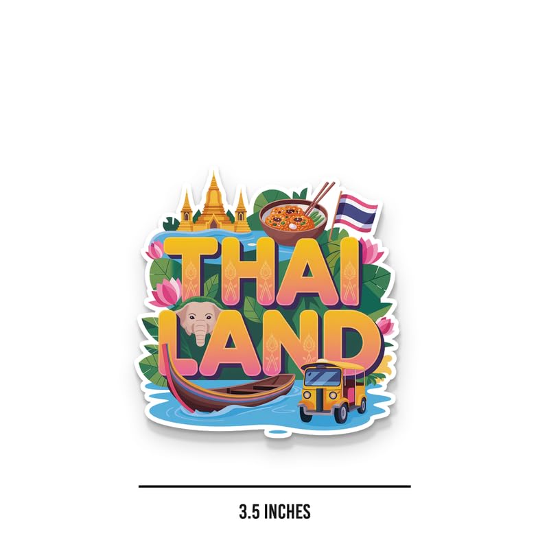 Image of Thailand 01 Fridge Magnets, Glossy Finish, Stylish Magnet for Fridge, Wardrobe & Metal Surfaces