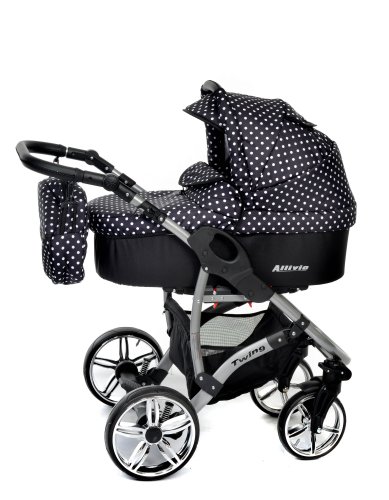 Allivio - 3-in-1 reissysteem inclusief kinderwagen met draaibare wielen, kinderautostoel, buggy en accessoires (3 in 1… - Afbeelding 3