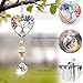H&D HYALINE & DORA Suncatcher Window Hanging Tree of Life Heart Shaped Crystal Ball Prism Drop Pendant