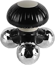 Sarini Mini Electric Handheld Massager with Vibration for Deep Tissues, Portable Body Massager for Back, Neck, Shoulders and Hands, Powered by USB or 3 AAA Batteries (Black)