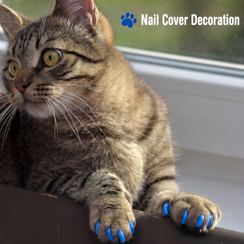 Image of 9 Pcs Cat Bathing Bag Set Cat Shower Bag Anti Bite and Scratch for Pet Grooming Washing Brush Comb Muzzle Nail Clipper Nail File Tick Tool (Navy Blue)