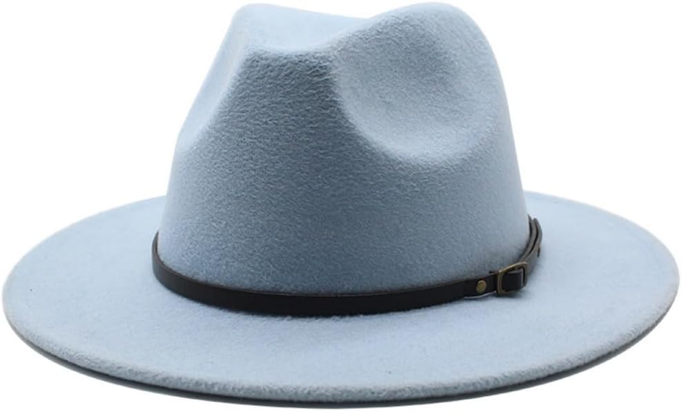 Classic Navy Cotton Fedora Hat, 2-Inch Brim, Leather-Style Band, Regular Fit