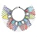 Multicolor African Necklace| African Jewelry| Zulu Beaded Bib Necklace| South African Statement Necklace| Maasai Necklace| Sister Gifts| (Color B)