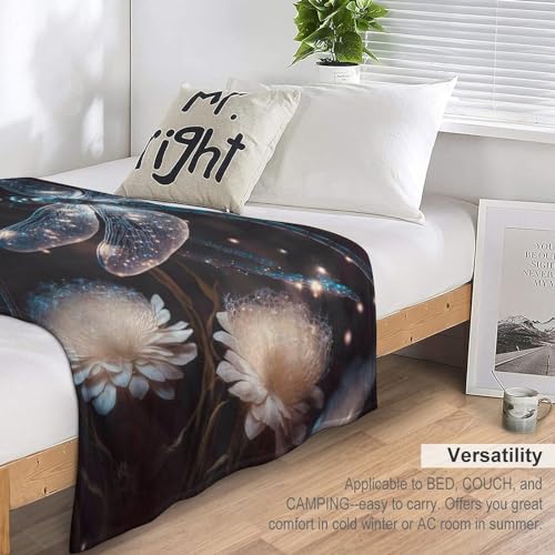 Couverture libellule flannel douce couverture chaude et confortable lavable - 6