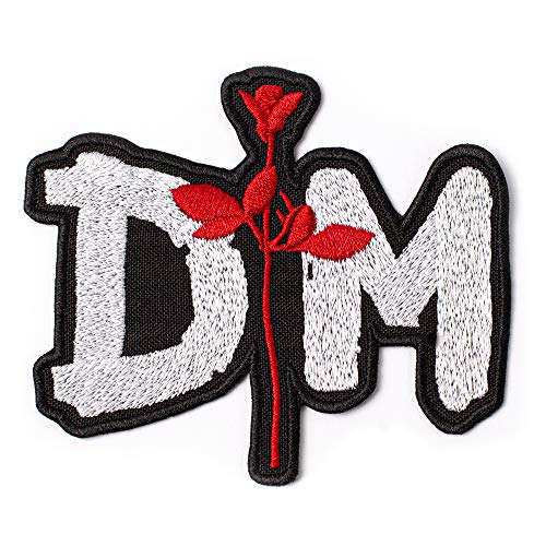 DM Iron-On Patch, Rose, Synth-Pop & New Wave, 4"x3.5