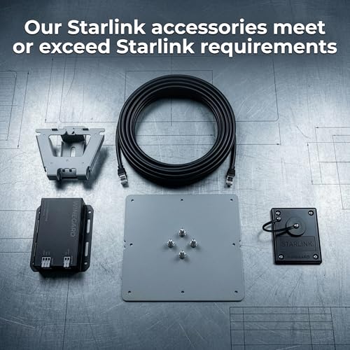Cable Ethernet estándar Winegard Starlink 75 pies negro miniatura 5